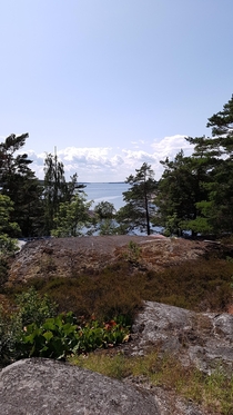 The view from our balcony in Stockholms Archipelago Sweden 