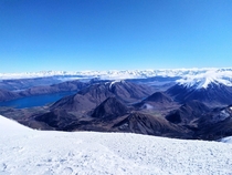 The view from Porters Heights ski field today Canterbury New Zealand