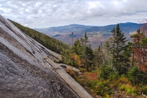 The view from Shining Rock on Little Haystack Mountain New Hampshire 