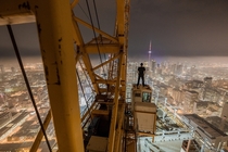 The view from the tallest crane in Toronto 