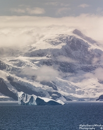The view of Coronation Island in the South Orkney Islands as we sail south to our Antarctic base  x
