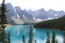 The View Over Moraine Lake AB Canada 