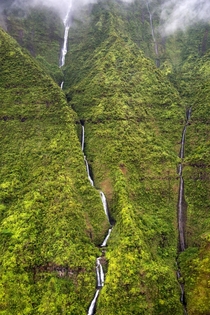The Weeping Wall of Mount Waialeale Kauai 