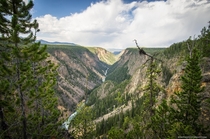 The Yellowstone River cuts through the Grand Canyon of the Yellowstone Im not sure why they call it that 