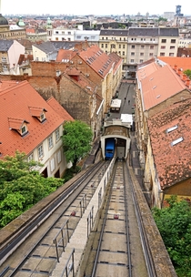 The Zagreb Funicular  by Dennis Jarvis 