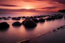 These boulders reveal themselves in northern California when the tide is out Ideally that coincides with a vibrant sunset for a beautiful landscape  IG caseymac