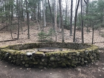 This abandoned fountain was the first in the nation to be powered by electricity Suburban Park in Unionville CT was open from - and eventually was left to disappear in the woods