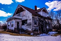this abandoned home in South East Alberta It was fairly intact and as if the previous owners just got up dissapeared and never returned