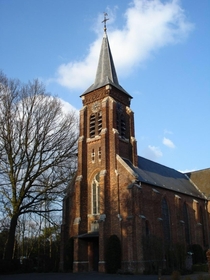 This authentic magnificent Belgian church typical yet beautiful architecture