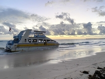 This beached boat in Punta Cana