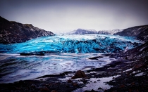 This is a Glacier in Iceland Its unfortunately retreating because of climate change 