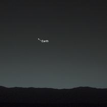 This is earth as seen from mars