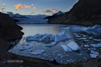 This is the highlight of  months backpacking through South America Sunset at Glacier Grey Chile 
