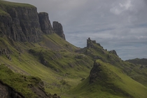 This is The Quiraing on The Isle of Skye in Scotland 