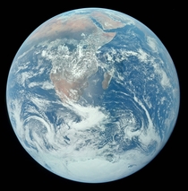 This might be the highest-res version of the famed Apollo  Blue Marble