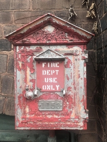 This old fire call box on an abandoned building in Holyoke MaOC