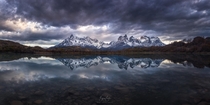 This rare windless morning in Torres del Paine Chile was incredibly epic 