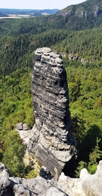 This rock formation in Bohemian Switzerland National Park Czechia 