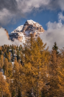 This years beautiful transition from autumn to winter in the Italian Dolomites  IG alex_lauterbach