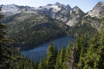 Thornton Lakes North Cascades National Park this past summer Two more lakes are hidden below Mt Triumph oc 