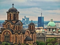 Three major layers of Belgrade landmarks - pre-WW royal post-WW communist st century capitalist