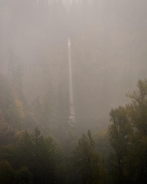 Through The Smoke Here is a photo I shot of a smoky Multnomah Falls in the Columbia River Gorge Oregon one afternoon last week  Instagram  john_perhach_