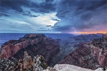 Thunderstorm over the Grand Canyon  by Nicholas Roemmelt