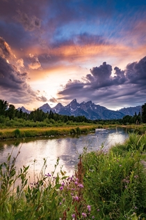 Thunderstorms made way for some dramatic skies last summer Also can you spot Kanye Grand Teton National Park  IG travlonghorns
