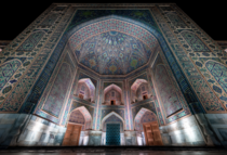 Tilla-Qori Madrasah in Samarkand Uzbekistan
