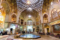 Timcheye Amin od-Dowleh Amin od-Dowleh plaza in Kashan Iran A fine example of Qajar architecture