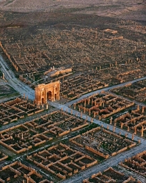 Timgad an ancient Roman city in North Africa located on the territory of modern Algeria