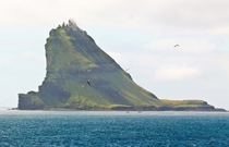 Tindhlmur a small island in the Faroe Islands 