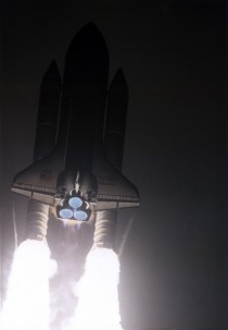 Today in  STS- Discovery launch on the nd Hubble servicing mission 