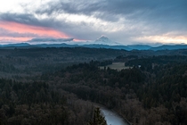 Todays sunrise from Jonsrud viewpoint Oregon USA 