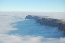 Todays temperature inversion in the USAs Grand Canyon--happens only once a decade 
