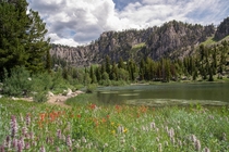 Took a day trip to the beautiful Bloomington Lake in Southern Idaho The wildflowers were incredible the cliffs were inspiring and the glacier fed lake was crisp and refreshing 
