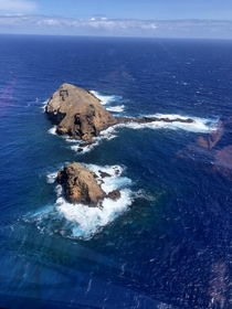 Took a helicopter ride in Maui - this is Turtle Rock next to Molokai 