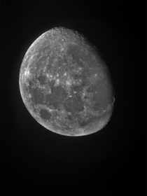 Took this photo of the moon last night through my telescope 