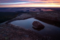 Top of Cadillac Mountain - Acadia National Park - Maine USA - The Contiguous s First Sunrise 