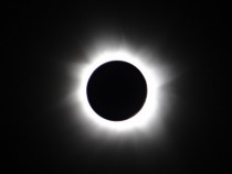 Total solar eclipse taken at sea from South Pacific Ocean 