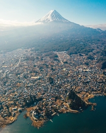 Town near Mt Fuji Japan
