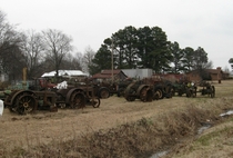 Tractor Graveyard England Arkansas  Big yard - more photos in comments