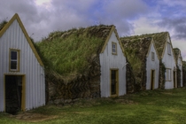 Traditional Turf Farmhouses Glaumbaer Iceland 