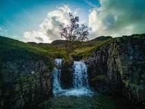 Tree and Waterfall in Lake District Got wet socks and bottom from this one Hope you appreciate it 