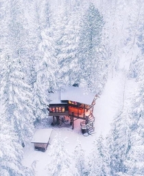 Treehouse outside Glacier National Park