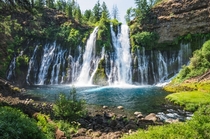 Turquoise waters at Burney Falls CA 