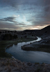 Twilight over the Snake River in Nebraska  erikjohnsonphotography