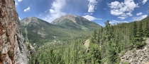 Twin Lakes Colorado Taken from the top of my favorite rock climbing route 