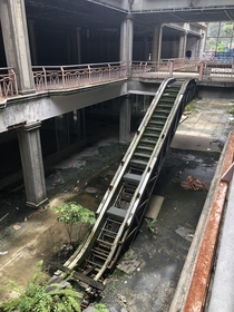 Unfinished abandoned mall in St Lucia