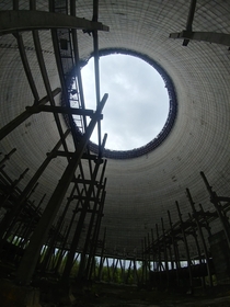 Unfinished cooling tower - Chernobyl